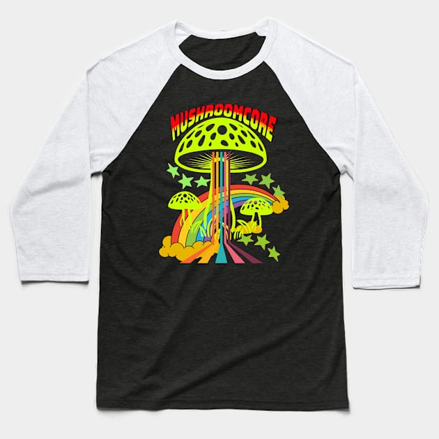 Mushroomcore Madness Baseball T-Shirt by NedisDesign